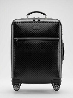 Gucci Microguccissima Black Patent Leather Carry-on